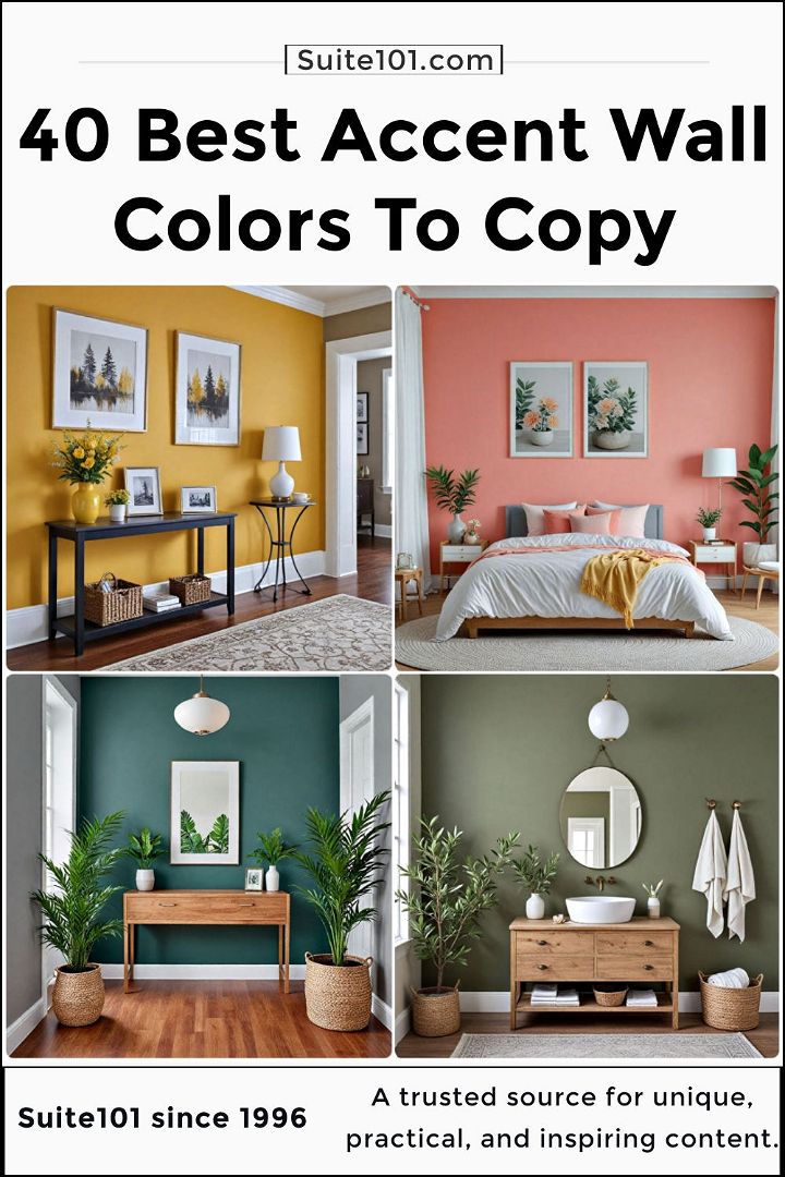 best accent wall colors