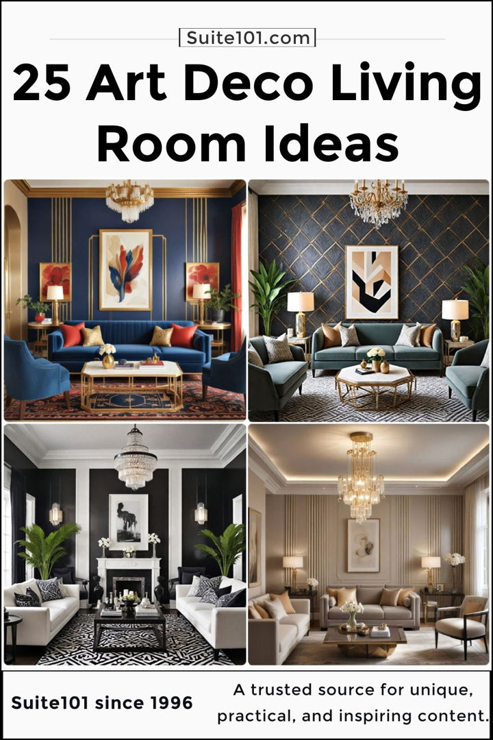 best art deco living room ideas