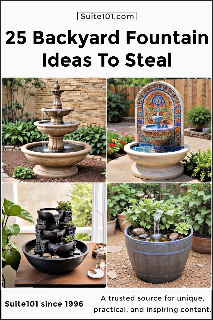 best backyard fountain ideas