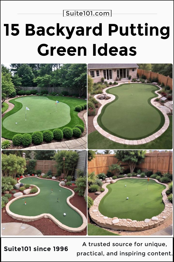 best backyard putting green ideas