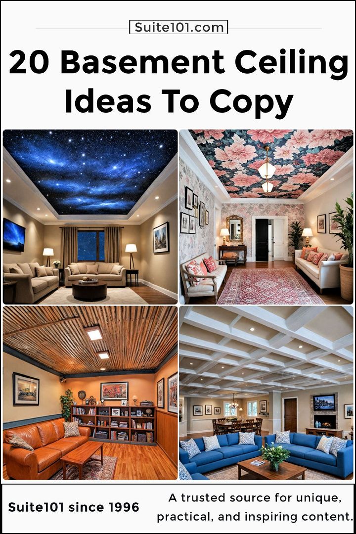 best basement ceiling ideas