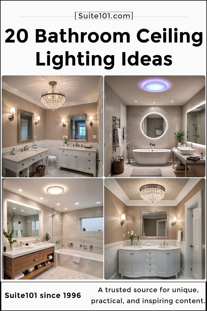 best bathroom ceiling lighting ideas