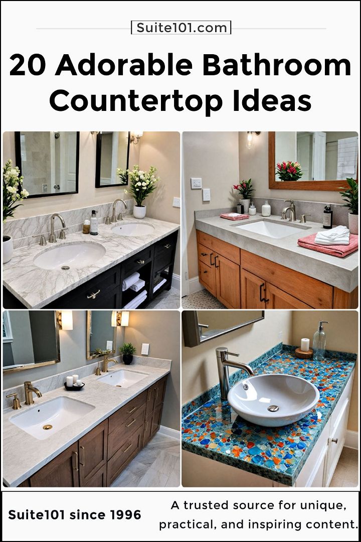 best bathroom countertop ideas