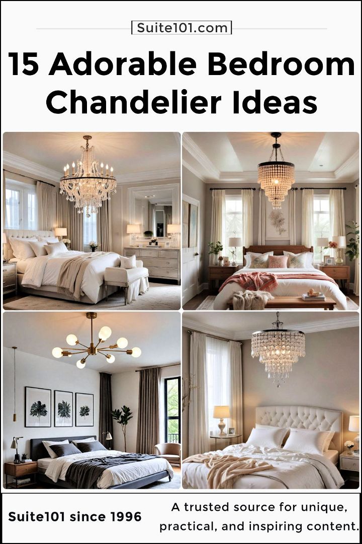 best bedroom chandelier ideas