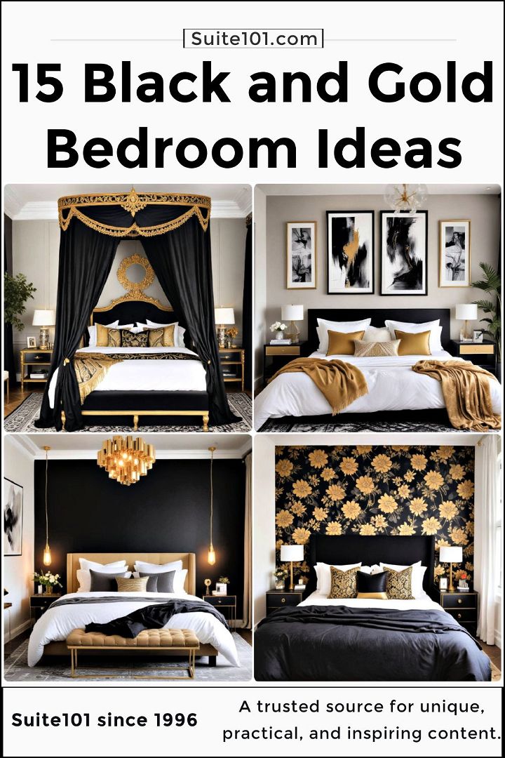 best black and gold bedroom ideas