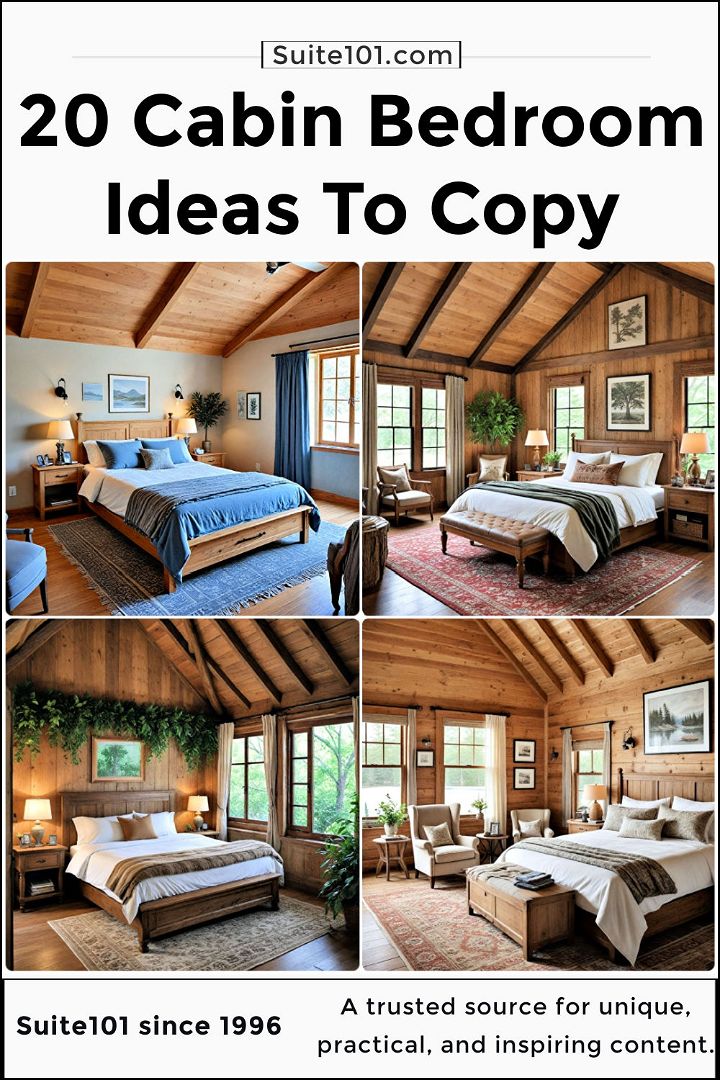 best cabin bedroom ideas