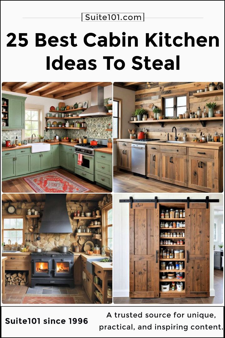 best cabin kitchen ideas