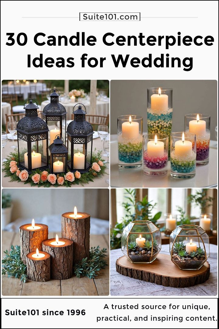 best candle centerpiece ideas for wedding