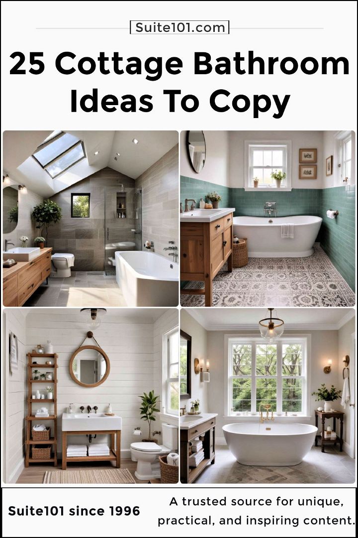best cottage bathroom ideas