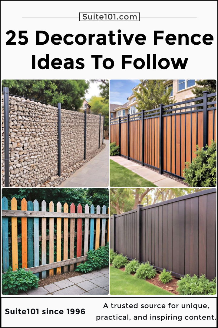 best decorative fence ideas