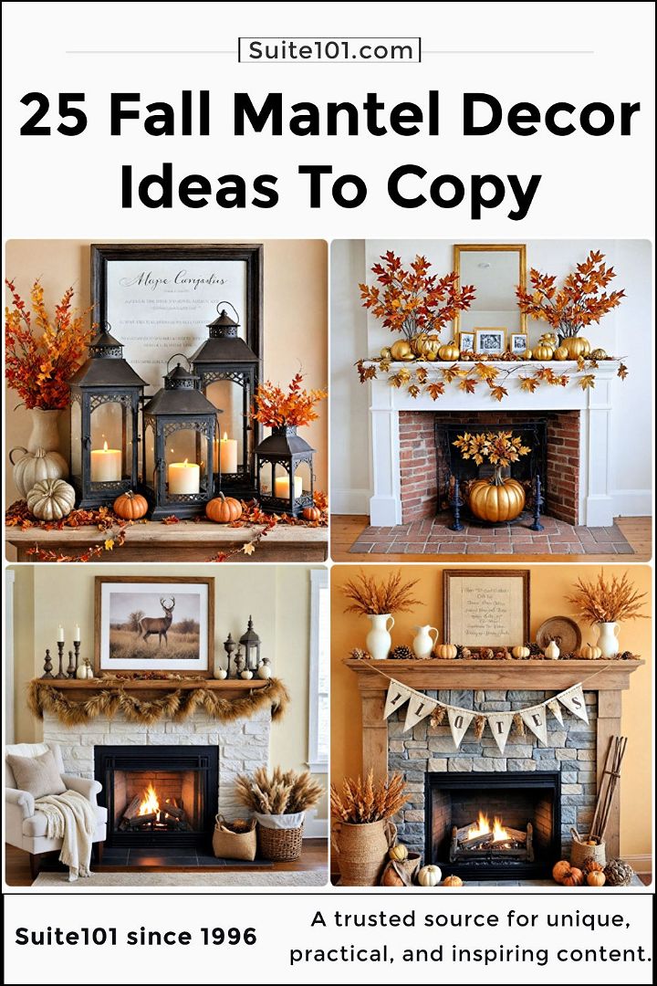 best fall mantel decor ideas