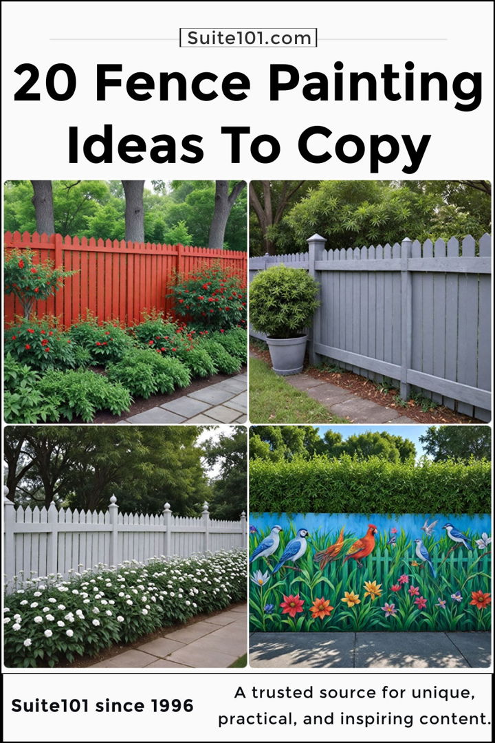 best fence painting ideas