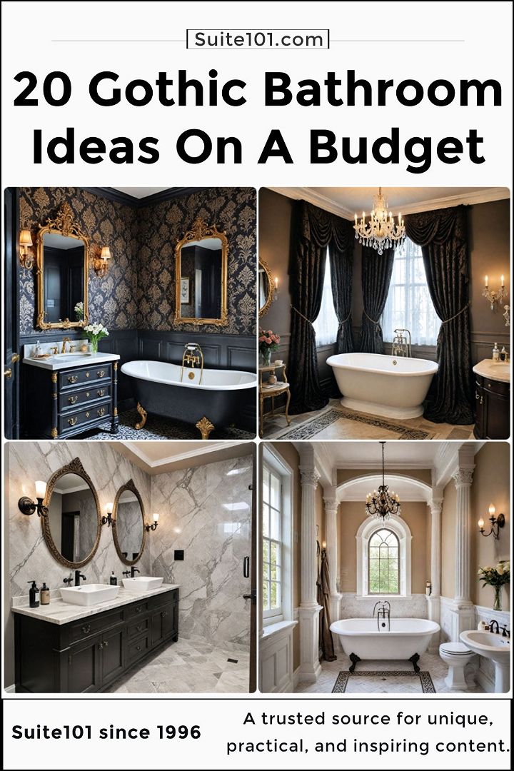 best gothic bathroom ideas