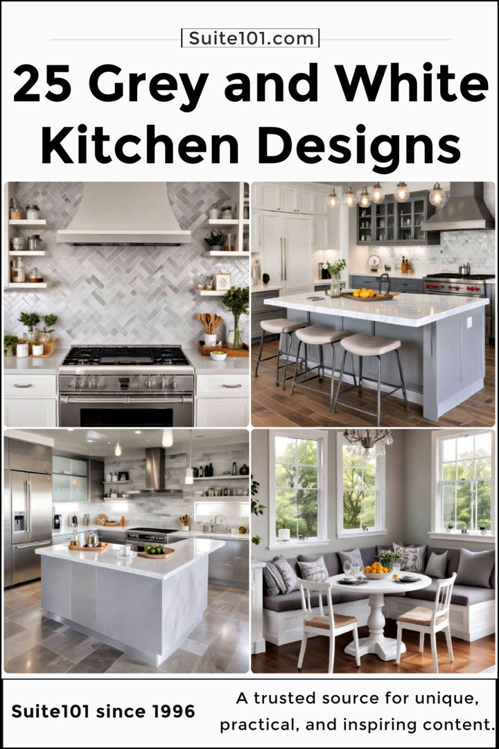 best grey and white kitchen designs