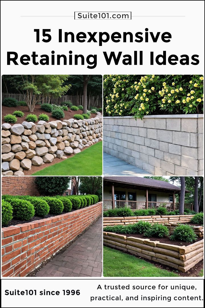 best inexpensive retaining wall ideas