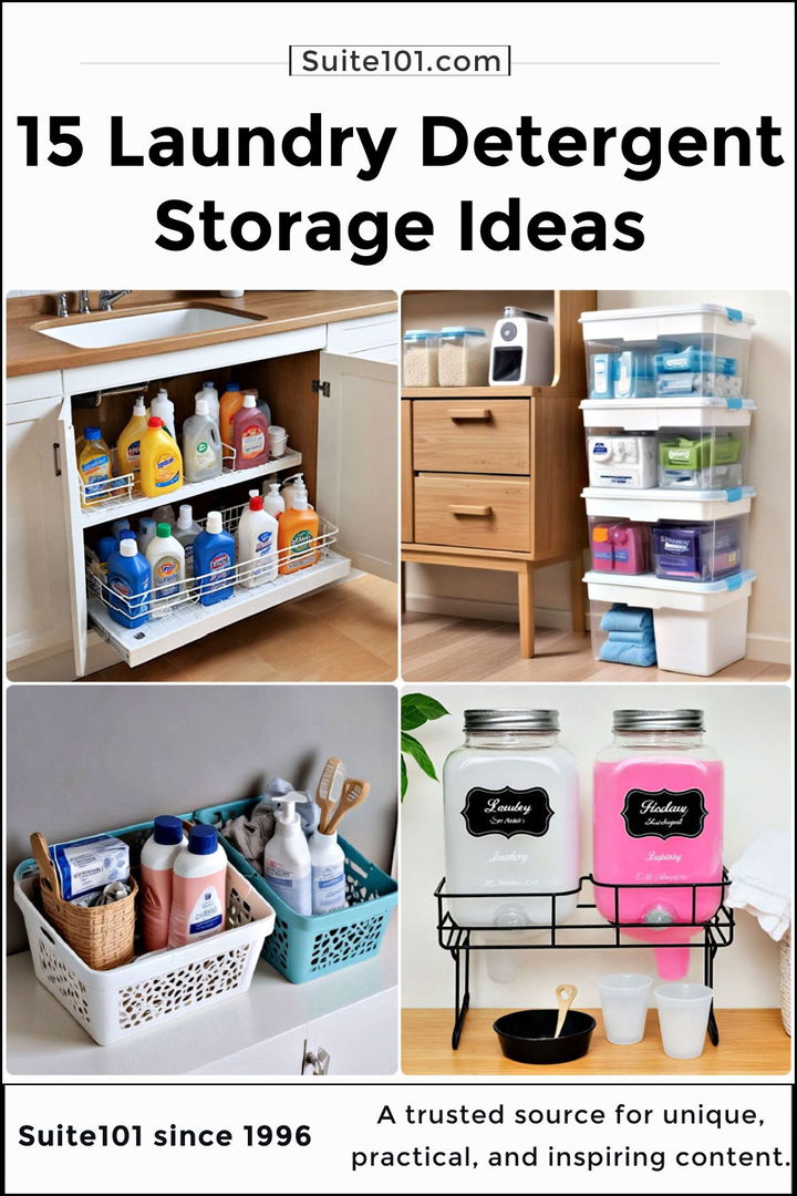 best laundry detergent storage ideas