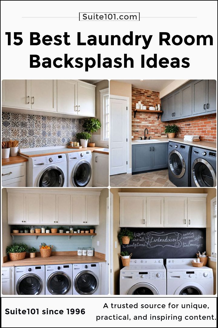 best laundry room backsplash ideas