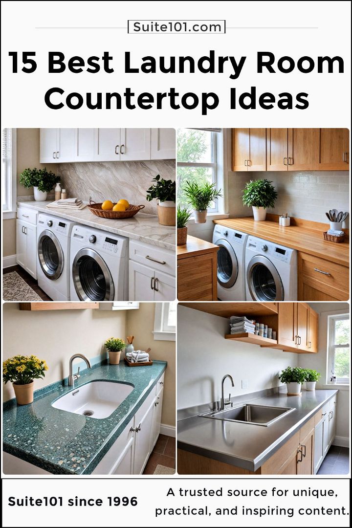best laundry room countertop ideas