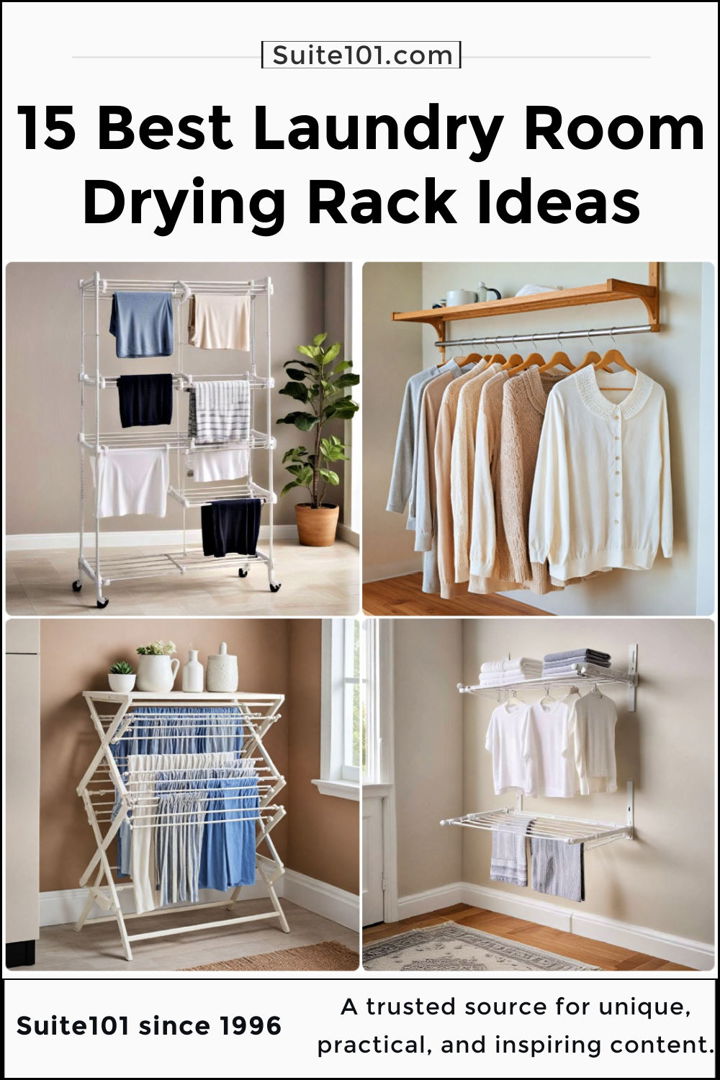 best laundry room drying rack ideas