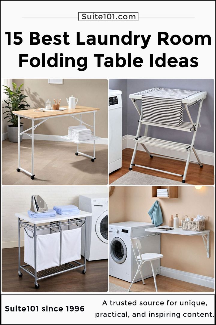 15 Laundry Room Folding Table Ideas We Love