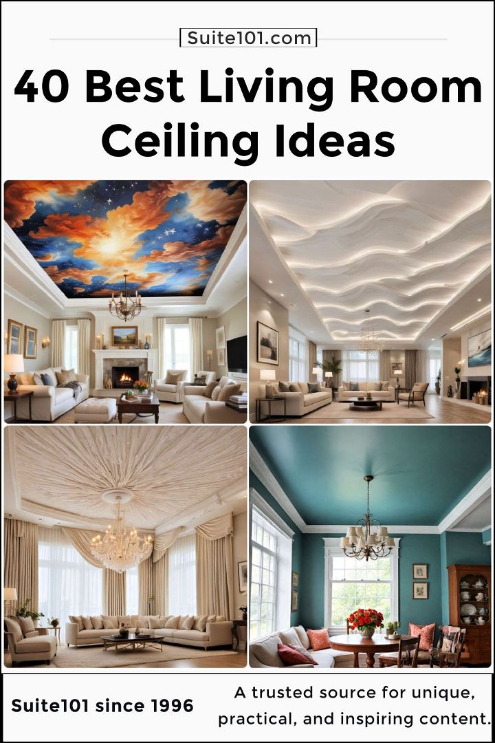 best living room ceiling ideas