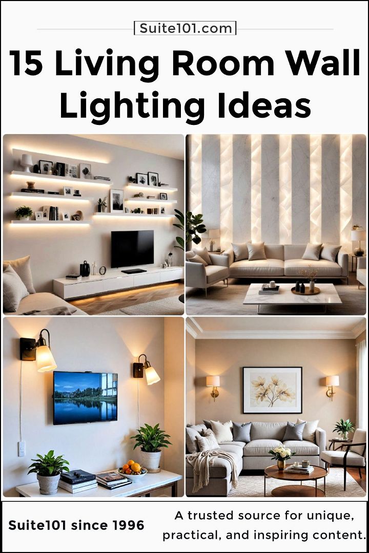 best living room wall lighting ideas