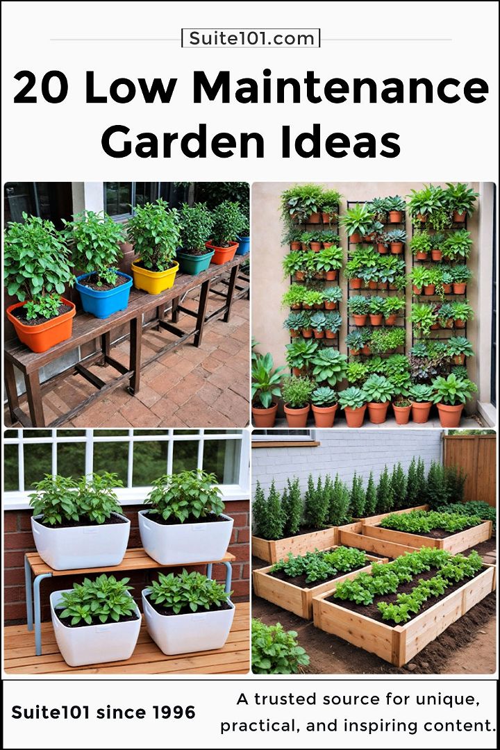 best low maintenance garden ideas