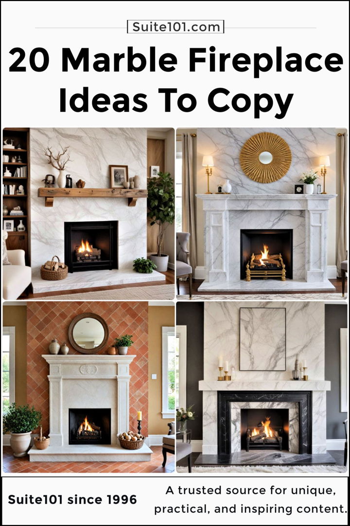 best marble fireplace ideas