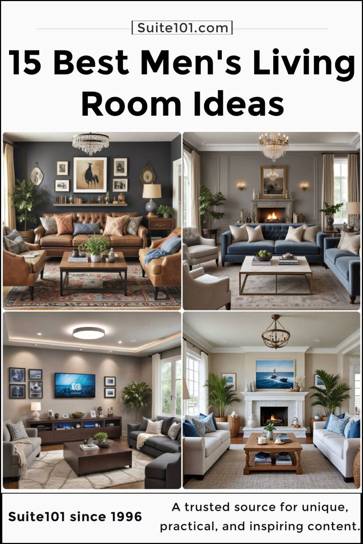 best men s living room ideas