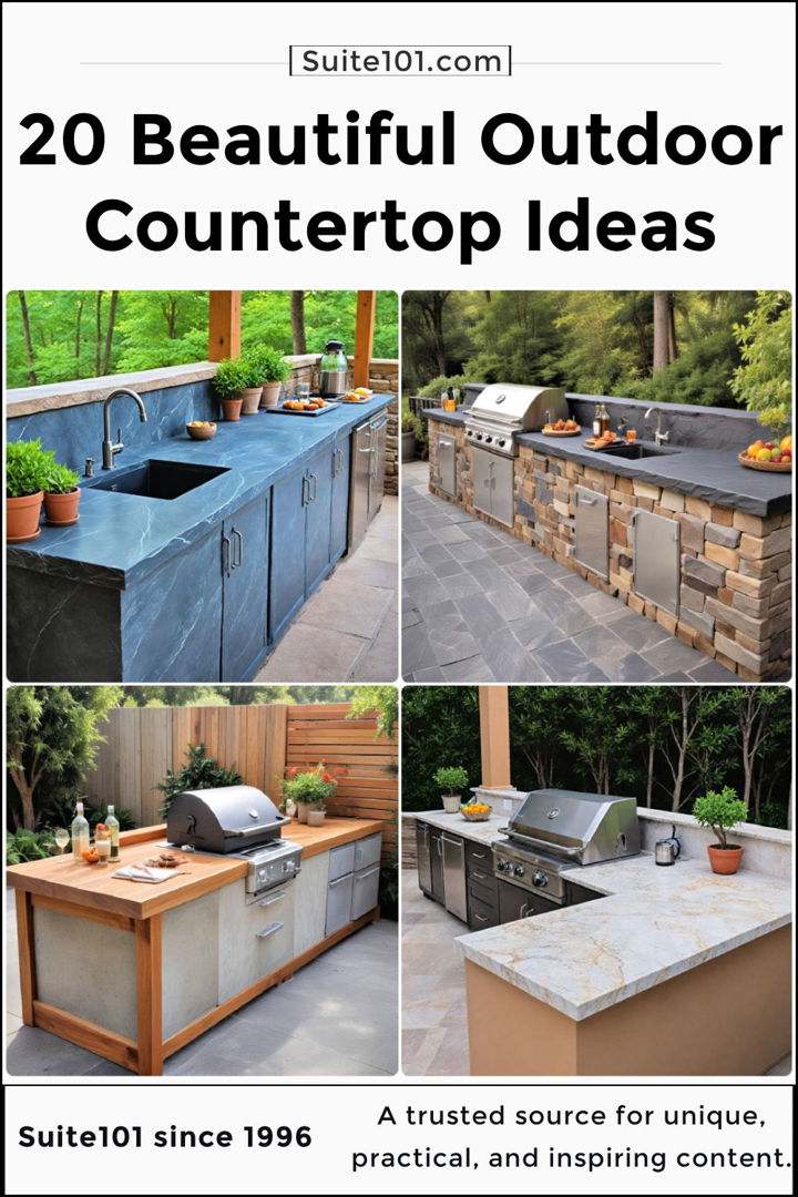 best outdoor countertop ideas