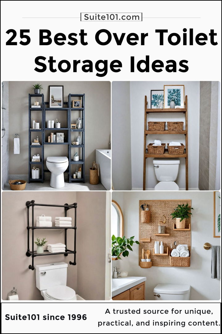 best over toilet storage ideas