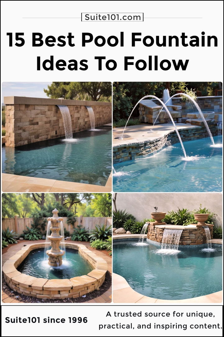 best pool fountain ideas