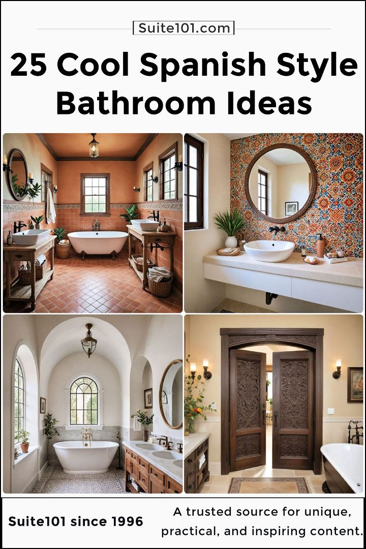 best spanish style bathroom ideas