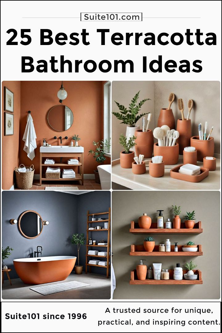 best terracotta bathroom ideas