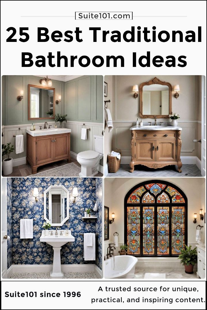 best traditional bathroom ideas