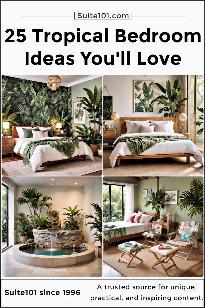 best tropical bedroom ideas