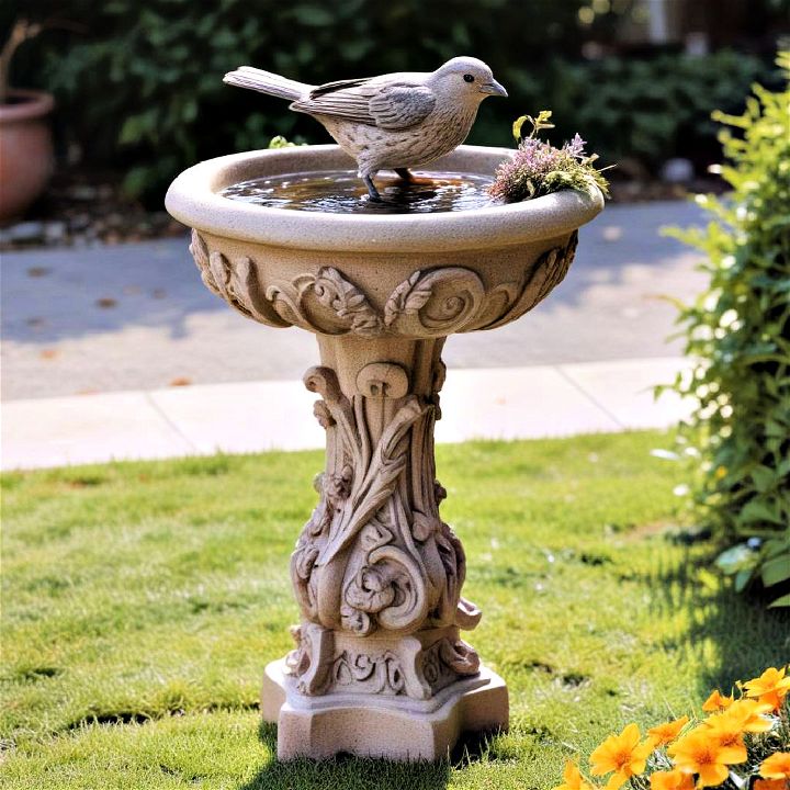 bird bath from ceramic