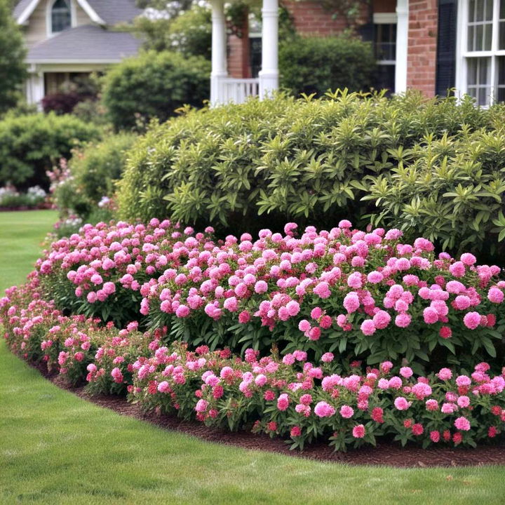 blooming shrub borders