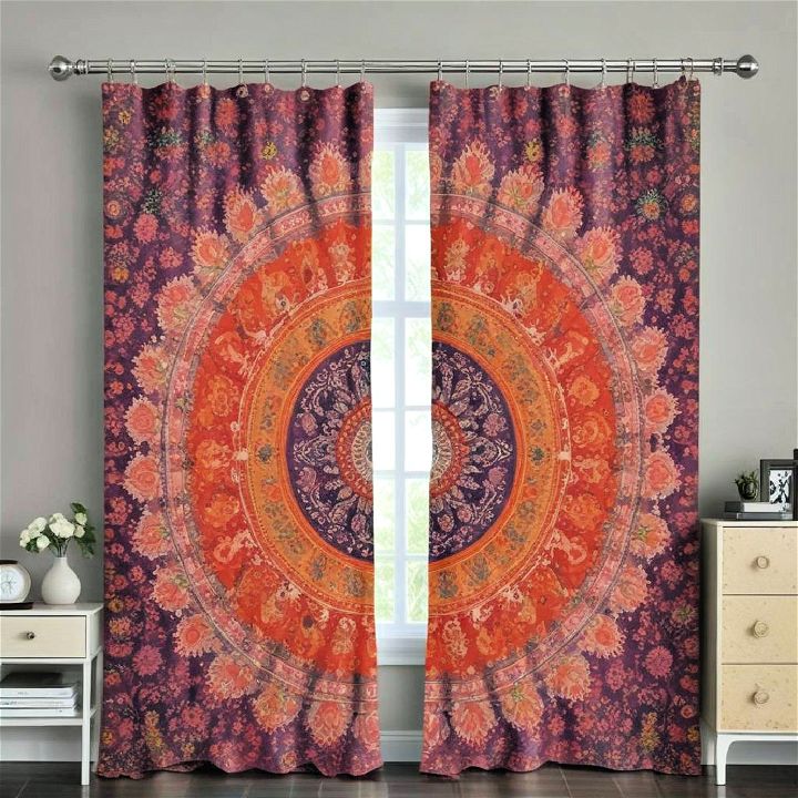 boho tapestry curtains