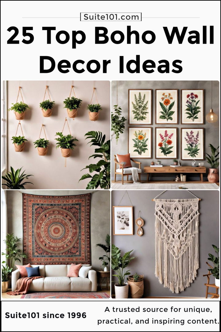 boho wall decor ideas to copy