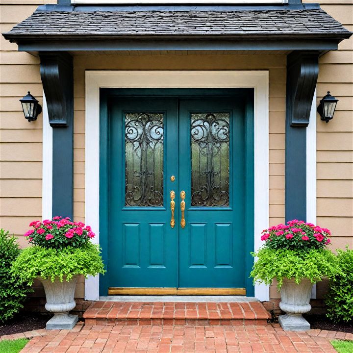 bold color front door