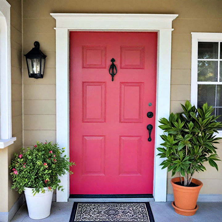 bold color painting door