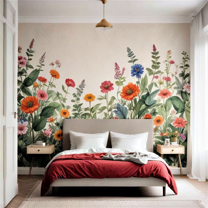 botanical bedroom wallpaper