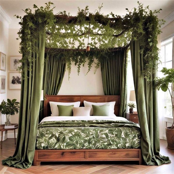 botanical canopy bed plant inspired design