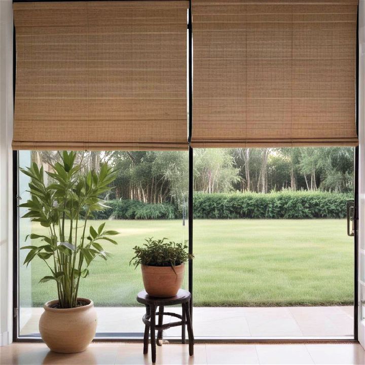 breezy bamboo shades to add a touch of nature