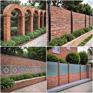 brick fence ideas