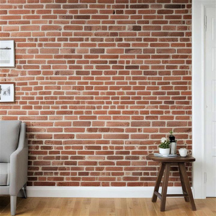 brick paneling to add texture