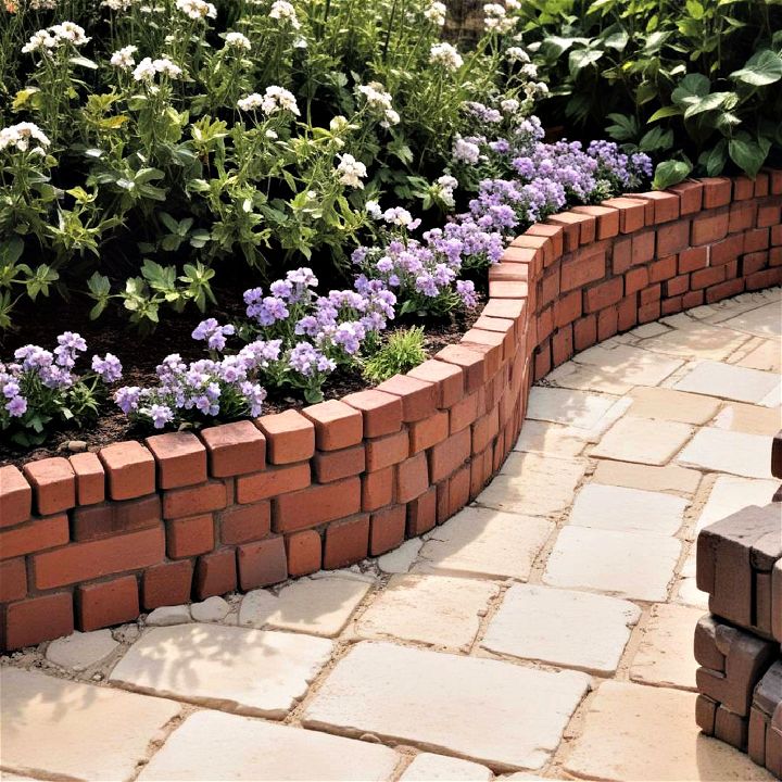brick setts edging for high traffic areas