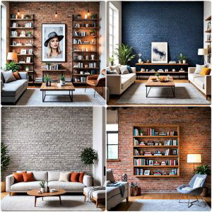 brick wall living room ideas