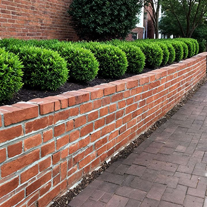 brick wall to create a classic look